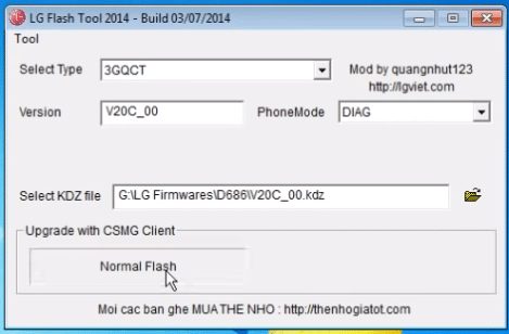 klik Normal Flash