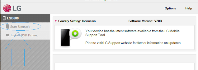 klik Start Upgrade