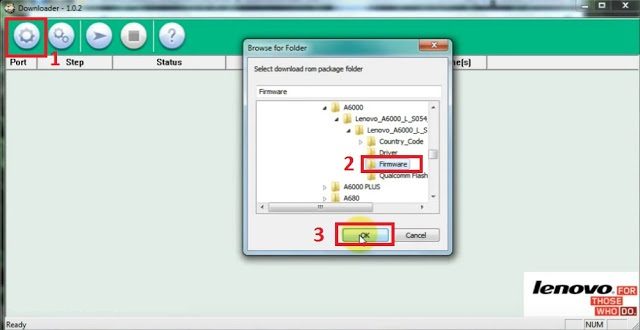 Masukkan Firmware Lenovo A6000 Plus