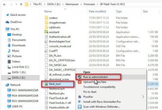 Klik kanan Run As Administrator