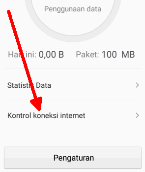 Pilih Kontrol koneksi internet