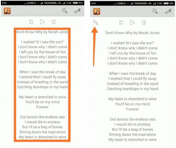 Menambahkan Lirik Lagu Di HP Xiaomi