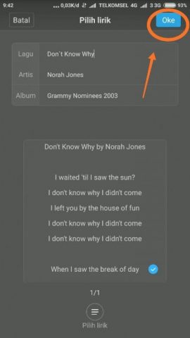 Menambahkan Lirik Lagu Di HP Xiaomi