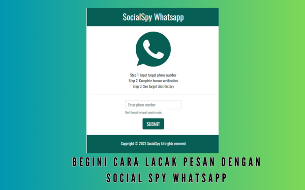 Begini cara Lacak Pesan dengan Social Spy WhatsApp