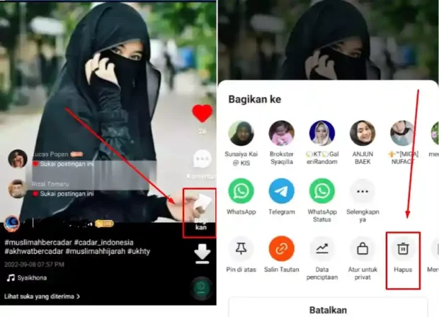 Cara Menghapus Video di Snack Video Secara Permanen