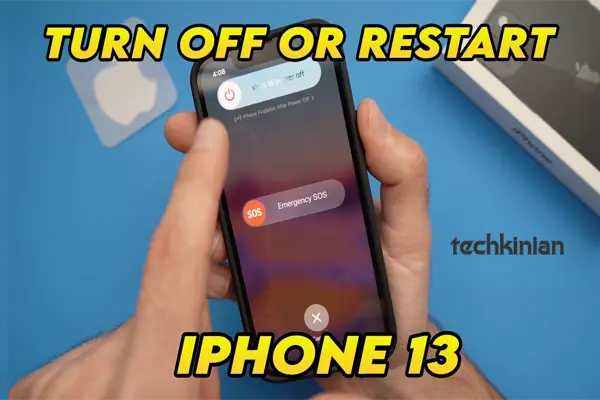cara restart iphone 13