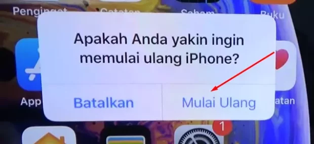 tekan mulai ulang